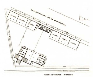 Unidades de habitación del conserje y administración en una de sus disposiciones típicas.