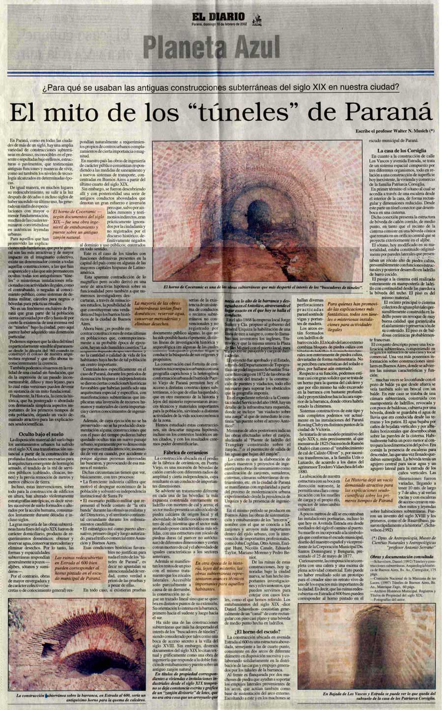 El Diario, Domingo 10 de febrero de 2002