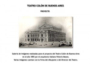 Planos del Teatro Colón de Buenos Aires
